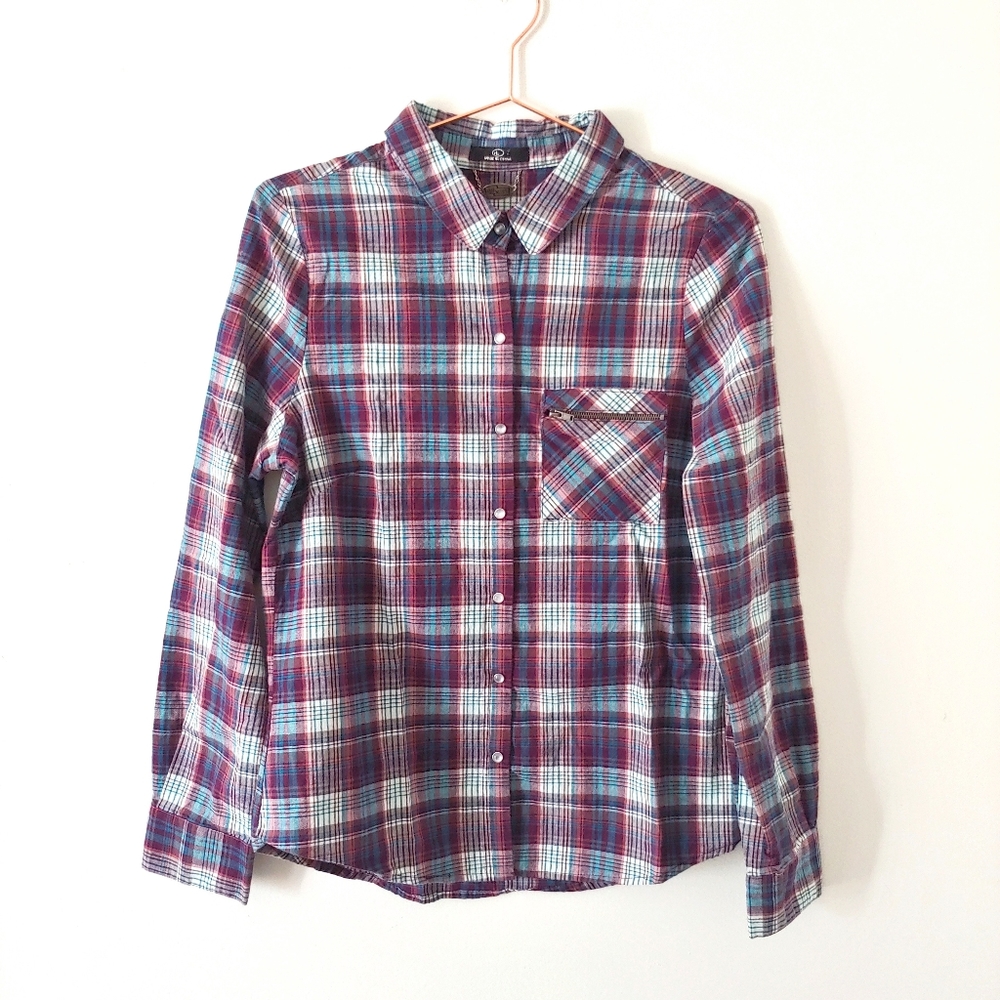 Ali & Kris plaid shirt size L
